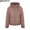 Women's Trench Coats Coat Winter Down Cotton Jacket Women Short Hooded Bread Jackets Female Loose Warm Thickened Parkas Casaco Feminino Cjk