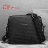 Klassische schwarze Männer Designer Messenger Umhängetasche Aktentasche Mode Umhängetasche Outdoor Busine Leder Handtasche mit großer Kapazität Gute q334Y