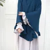 Roupas étnicas Mulheres Elegantes Flounce Hijab Muçulmano Islâmico Amira Cap Xales Malásia Lenços Árabe Turbante Oração Khimar Senhoras Headwear