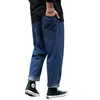 Mode Streetwear hommes jean coupe ample bleu Baggy jean droit Denim pantalon Homme jambe large jean marque hommes vêtements 29-48 240122