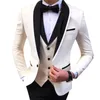 Hochzeitsabendkleid 3bies Jackelpantsvest Männer Anzug Set Mode Slim Fit Party lässig männliche Blazer Luxus Homme Kostüm 240123