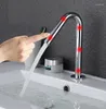 Bathroom Sink Faucets MTTUZK Deck Mounted All Copper Smart Touch Sensor Faucet Rose Gold Gun Gray Basin Tap DC6v