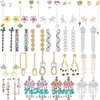 Earrings Origina New Trendy Earrings Crystal Charms Jewelry Lotus Parrot Star Moon Snowflake Butterfly Earrings for Women