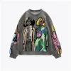 Women'S Hoodies & Sweatshirts Autumn And Winter Fashion Small Crew-Neck Loose Printed Hoodie Womens Warm Hoodless Sweatshirt Drop Del Otlqk