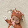 9406 geboren Kleidung Cartoon Baby Body Kreative Fawn Infant Dreieck ClimbingClothes Baby Jungen Kleidung Mädchen Onesies 240119