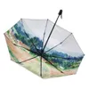 Зонты Les Meule Claude Monet, зонт с картиной маслом для женщин, автоматический зонт от дождя и солнца, портативный, ветрозащитный, 3 раза5700545342D