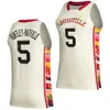 Men Women Kids College Basketball 0 Mike James Jersey 22 Tre White 55 Skyy Clark 12 JJ Traynor 4 Ty-Laur Johnson 5 Brandon Huntley-Hatfield Black Red White University