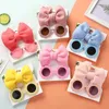 Hair Accessories Sun Flower Sunglasses Bow Hairband Set Cute Baby Girls Born Head Bands Summer Beach Pography Props 2Pcs