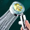 Soffioni doccia per bagno Soffione doccia con filtro acqua turbo con tubo flessibile e supporto Doccia a elica portatile ruotata ad alta pressione a 360 gradi con ventola YQ240126