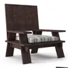 Garden Sets Rustic Patio Chair With Cushion Made Burnt Teak Finish Drop Delivery Home Garden Furniture Outdoor Furniture Otobs