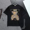 24ssNew Men's Summer Loose T-shirt Fashion Trend Pure Cotton Short Sleeve Luxury Letter Graffiti Pattern T-shirt M-3XL