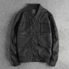 Men's Jackets 2024 Workwear Zipper Pocket Pilot Jacket Spring Thin Youth Baseball Outerwear 683