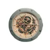 часы мужские часы автоматические механические полые часы классический стиль 42 мм полностью нержавеющая сталь 5 атм водонепроницаемые сапфировые супер светящиеся