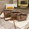 Luxury Brand Crossbody Handbag Puzzles Designer Geometric Bag Fashion Splice Pillow Leather One Shoulder Handheld Crossbody Women's Purses Handbags