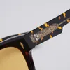 Zonnebrillen van hoge kwaliteit dikke acetaat vintage heren dames designer merk Amerikaans vierkant trendy handgemaakte zonnebril ASHCROFT