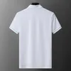 Designer Men's's Polos Broidered Logo Luxury Classic Striped Polo Men Men Sports décontractés Collier à manches courtes Colli