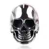 Anneaux de bande Punk gothique titane acier squelette crâne anneaux pour hommes Rock bijoux livraison directe taille 7-13 240125