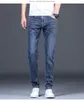 Herren Jeans Männer Klassische Mode Jean Mann Weiche Stretch Blau Biker Masculino Denim Hosen Herren Hosen Overalls