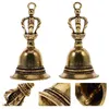 Party Supplies 2sts mässing Bell Charms Ornament Keychain Pendant Handheld Tibetan Vintage for Smyckes Making DIY