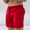 Herr shorts märke Summer Mens Gym Sports Bodybuilding Fitness Workout Quick-Dry Elastic Casual Slim Fit Sweat