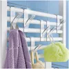 Supports de stockage Racks Cuisine Salle de bain Porte-serviettes Supports de rangement pour radiateur chauffé Rail Vêtements Écharpe Crochets Titulaire 4pcs Drop Deli Ott1F