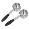 Measuring Tools 2Pcs Stainless Steel Coffee Scoop 1/8 Cup 30ml Tablespoon Table Spoon For Bean Milk Powder Tea