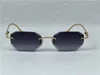 продажа винтажных солнцезащитных очков неправильной формы без оправы 5634295 очки с ромбовидной огранкой ретро дужки с животными модный авангардный дизайн uv400 светлые цветные декоративные очки