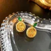 Серьги-гвоздики «Сладкий лимон», креативные милые фруктовые розовые универсальные аксессуары для женщин, ювелирных изделий для свадебной вечеринки