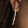 Boucles d'oreilles Hip Hop pour femmes, en argent Sterling 925, 60mm, diamant Moissanite, boucles d'oreilles créoles