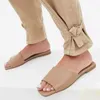 Hausschuhe Damen Slides 2024 Sommer Flache rutschfeste Außerhalb Reise Frau Schuhe Trendy Design Damen Hausschuhe Große Größe Strand Flip-Flops J240126