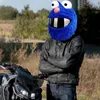 Motorradhelme, Helmüberzug, Weihnachtsgeschenke, weiches süßes blaues Outfit, Outdoor-Motorrad für Integralgesicht, warm, lustig