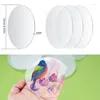 Keychains Clear Round Acrylic Sheets 4 Inch Circle Discs Boards Blanks Signs For Picture Frame Painting DIY Crafts