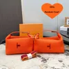 Canvas handväska kvinnor makeup väska designer väska brev broderade mini väska mode lagringspåsar med låda