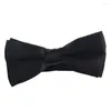 Bow Ties slipsar svart vit kontrasterande färg bowtie mens 2023 mode dubbel lager