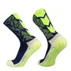 Sports Socks New Camo Outdoor Sports Breattable Sweat-Wicking Soccer Socks Competition Training Non Slip Silicone Football Socks YQ240126