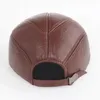 Ball Caps Brand Men Casual echte lederen oordlap dop koehide mannelijke herfst winter echte koe honkbal hoeden