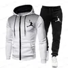 Men's Tracksuits Men's Hooded Sweatshirt Set Best-selling Brand Men's Sportswear Autumn Casual Pants Gym and Jogging 2024new in Men's Sets T240126