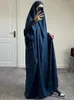 Vêtements ethniques Eid Capuchon Abaya Femmes musulmanes Vêtement de prière One Piece Jilbab Overhead Khimar Hijab Robe Ramadan Robe Niqab Vêtements islamiques