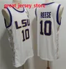 Мужские и женские баскетбольные майки Angel Reese LSU Tigers сшитые Хейли Ван Лит LSU