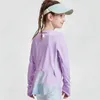 lu Kids Yoga Shirt Meisjes Sweatershirt Jas Fleece Meisje Fitness Sport Kinderen Trui Y177