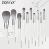 Makeup Brushes Zoreya Brushes 10st Makeup Brushes Set Professional Beauty Make Up Brush Högkvalitativ syntetisk hår Foundation Powder Brush Q240126