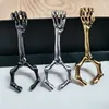 hand bot pijp sigarettenrook winkel houder 4 stijl ringen dikke clip skelet patroon gezamenlijke ringvinger accessoires metalen buizen