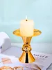 2PCS Candle Holders 1pc European Style Metal Candle Holders Simple Wedding Decoration Bar Party Living Room Decor Home Table Candlestick