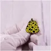 دبابيس دبابيس yayoi kusama pumpkin bin pin الفنان الياباني الفنان بروش شارة البولكا نقاط أزياء المجوهرات إكسسوارات إسقاط التسليم ot6sn