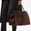 The Row Soft Margaux 15 Tote Bag Dong Jie's Same Autumn/Winter Large Capacity Commuter Handheld Women's Bag