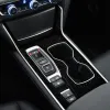 Film de protection autocollant intérieur de voiture, pour boîte de vitesses Honda Accord 2018 – 2022, autocollant de panneau d'engrenage de voiture en Fiber de carbone noir