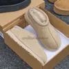 Chaussures de créateurs Lowmel Tazz Tasman Sand Trainer Plateforme Boot Australie Bottes de neige Femmes Bottines Noir Marron Marron Peau de mouton Hommes Femmes Chaussures d'hiver 598