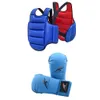 Karate Uniforme Sparring Gear Set Guarda Perna Artes Marciais Luvas de Boxe Equipamento de Exercício Treinamento Taekwondo Peito Corpo Proteger 240122