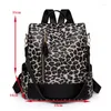 Schultaschen Mode Mädchen College Tasche Lässig Einfache Frauen Rucksack Leopard Buch Packtaschen Für Teenager Reise Schulter Laptop