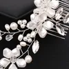 Pinces à cheveux accessoires de mariée à la mode femmes coiffure bijoux de mariage mariée diadème peigne perle blanc